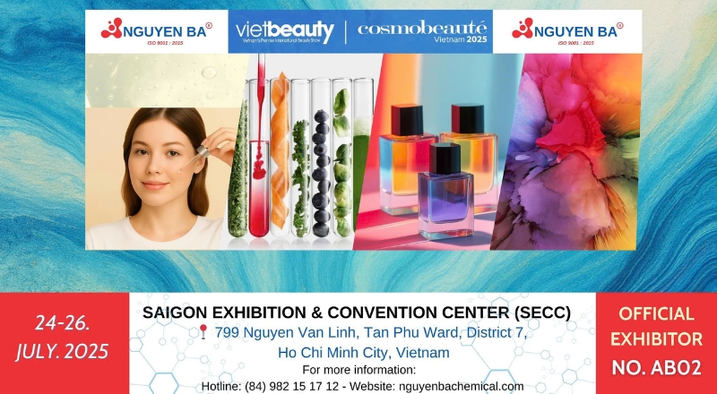 Nguyễn Bá tham dự VIETBEAUTY 2025, kết nối ngành hàng làm đẹp Việt Nam với Thế Giới