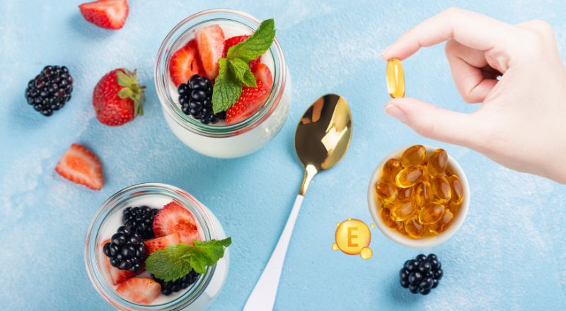 Lợi ích sữa chua không đường với vitamin E cho da và sức khỏe