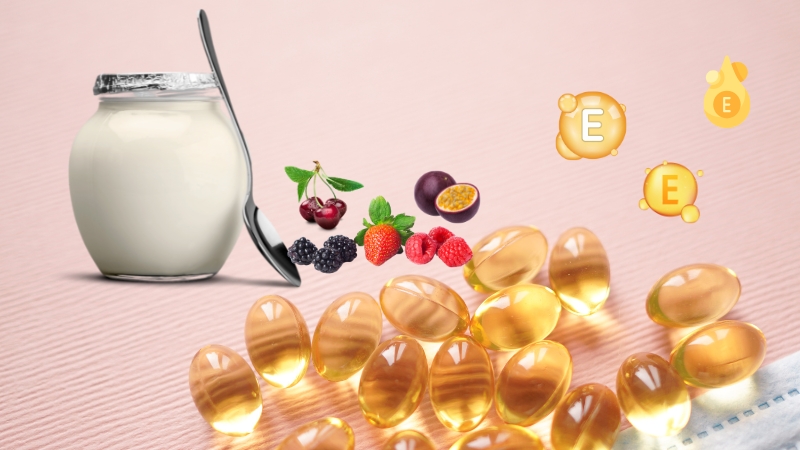 Tác dụng của vitamin e và sữa chua không đường