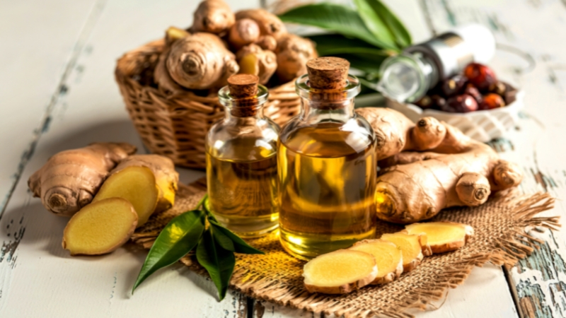 Các tác dụng của tinh dầu gừng