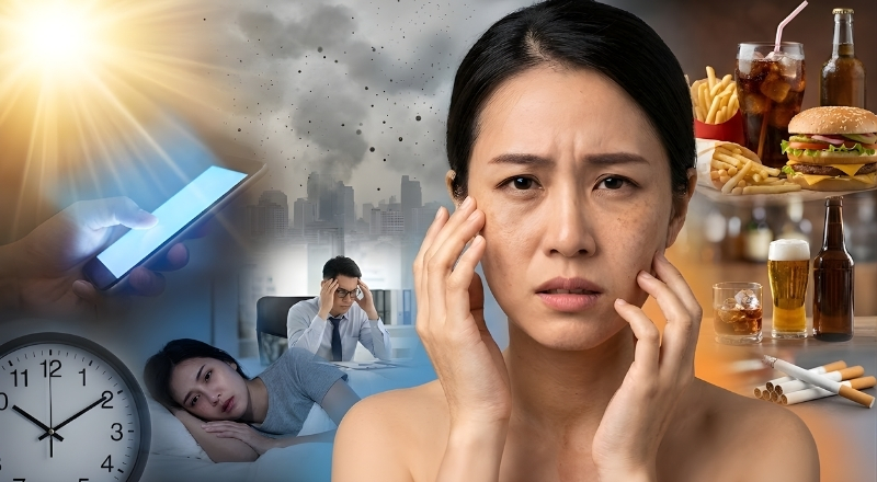 Các yếu tố môi trường và lối sống là nguyên nhân gây stress oxy hóa