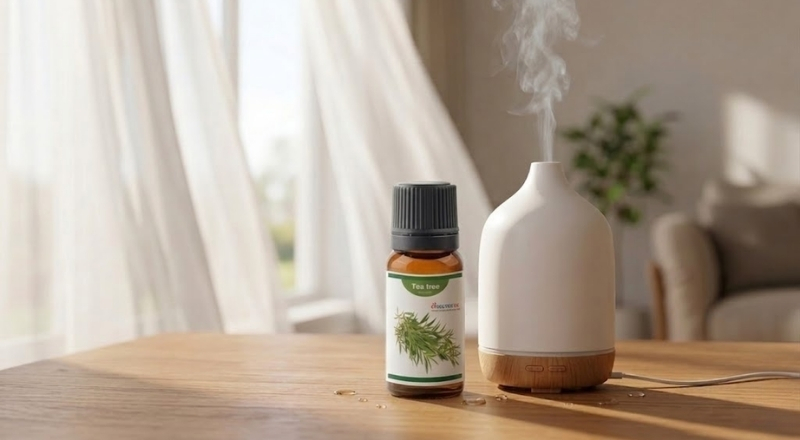 Tinh dầu tràm trà giúp làm sạch không khí và khử mùi hiệu quả