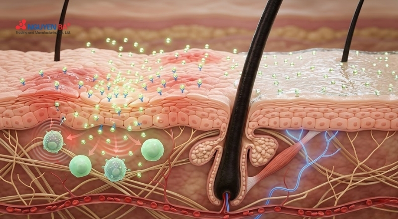 Bisabolol hỗ trợ giảm viêm, dịu da đầu và cải thiện gàu ngứa