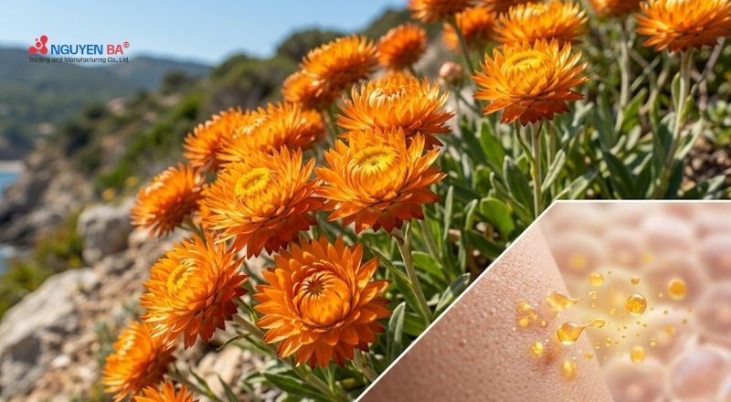 Hoa bất tử bảo vệ tế bào nhờ cơ chế chống oxy hóa và kháng viêm