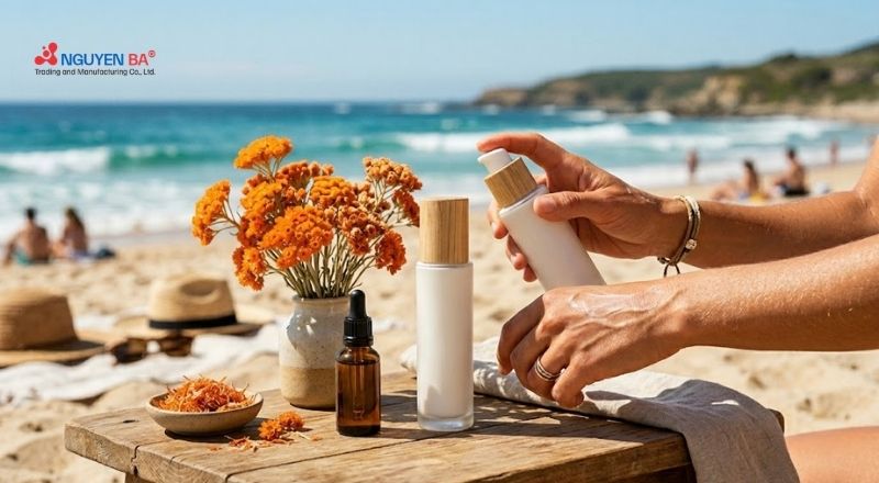 Ứng dụng của chiết xuất bất tử trong kem chống nắng
