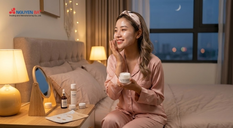 Ban đêm giúp làm dịu da tốt hơn ban ngày nhờ khả năng tái tạo vượt trội