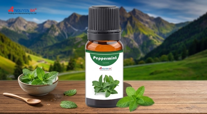 Tinh dầu bạc hà gây nhiễu khứu giác giúp xua muỗi và làm sạch không khí