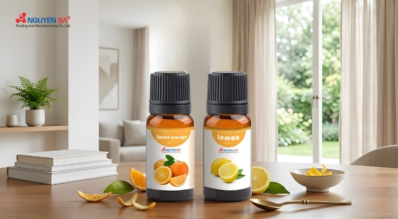 Nhóm tinh dầu trái cây mang lại cảm giác tươi mát và thư giãn không gian