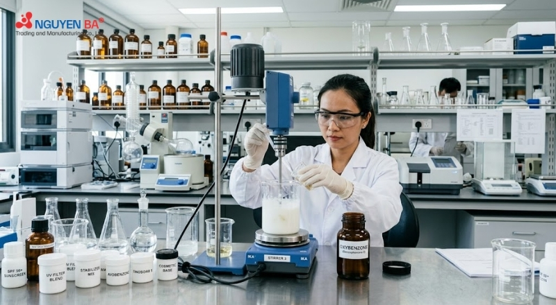 Màng lọc Oxybenzone được sử dụng theo nồng độ cho phép trong mỹ phẩm