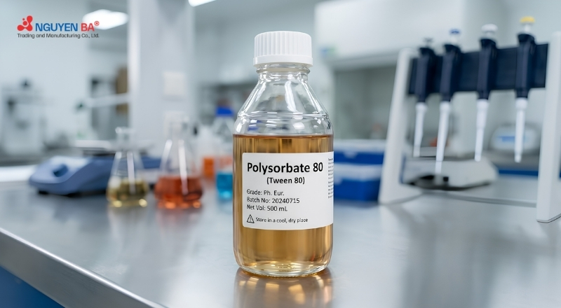 Polysorbate 80 là gì? Công dụng, tác dụng và ứng dụng của Tween 80 trong mỹ phẩm