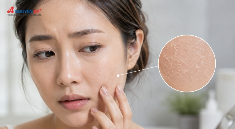 Da tiết dầu, bong tróc hay căng rát đều có thể là dấu hiệu da đang thiếu ẩm hoặc thiếu nước