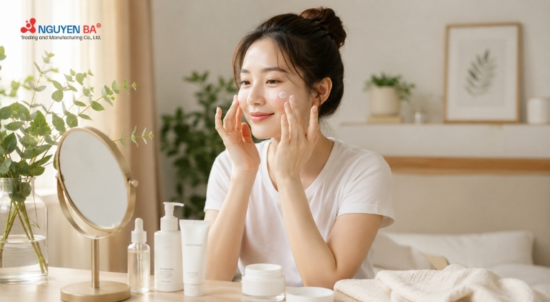 Khóa ẩm đúng cách giúp giữ nước, tăng hiệu quả dưỡng và bảo vệ làn da.