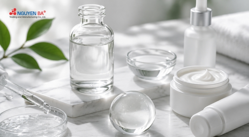 Butylene Glycol có trong serum, toner, kem dưỡng và nhiều sản phẩm chăm sóc da.