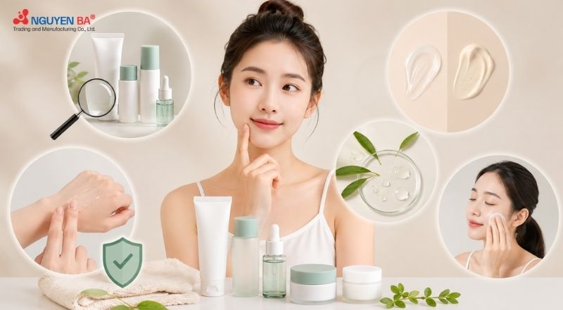 Hiểu rõ bảng thành phần để chọn sản phẩm chứa Xanthan Gum phù hợp với làn da.