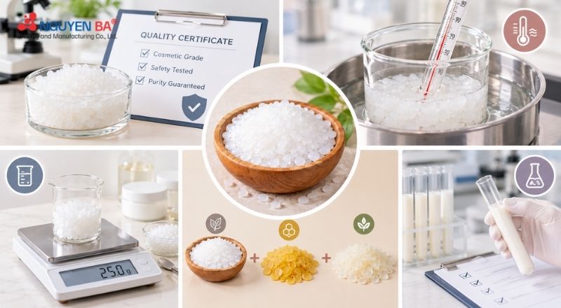 Những lưu ý khi sử dụng Microcrystalline Wax.