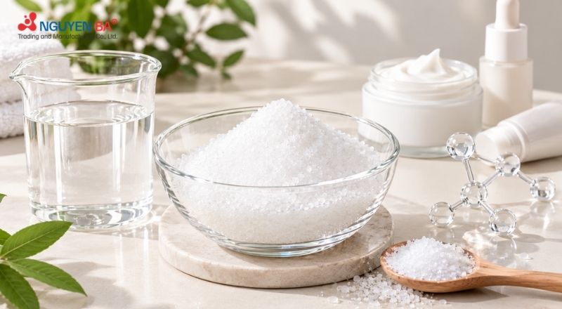 Sorbitol được ứng dụng vào mỹ phẩm để giúp da giữ ẩm và bớt khô căng.