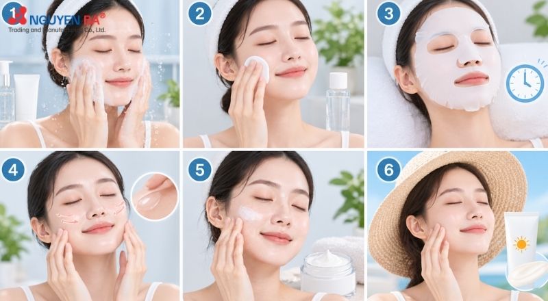 Đắp mặt nạ đúng cách giúp da hấp thu dưỡng chất tốt hơn và hạn chế khô căng.